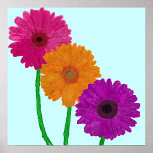 Gerbera Daisies Poster