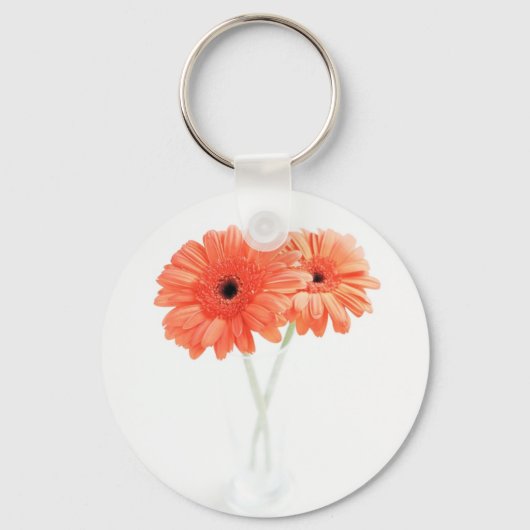 Gerbera Daisies, Sinaasappel Sleutelhanger (Voorkant)