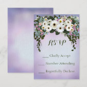 Gerbera Daisies Swag RSVP Kaartje (Voorkant / Achterkant)