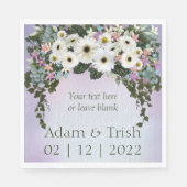 Gerbera Daisies Swag Servet (Voorkant)