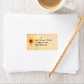 Gerbera Daisy Adresetiketten Etiket (Insitu)