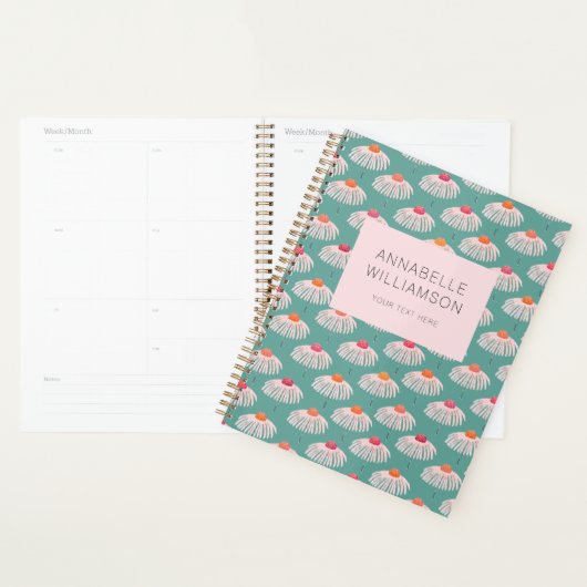 Gerbera Daisy Bloemen patroon Planner (Display)