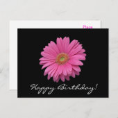 Gerbera Daisy Bonne carte postale d'anniversaire (Devant / Derrière)