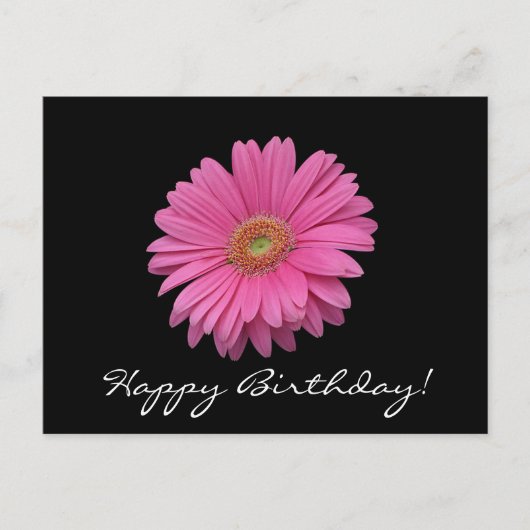 Gerbera Daisy Bonne carte postale d'anniversaire (Devant)