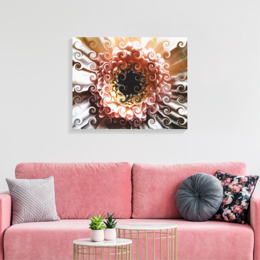 GERBERA DAISY CANVAS AFDRUK (Insitu (Woonkamer))