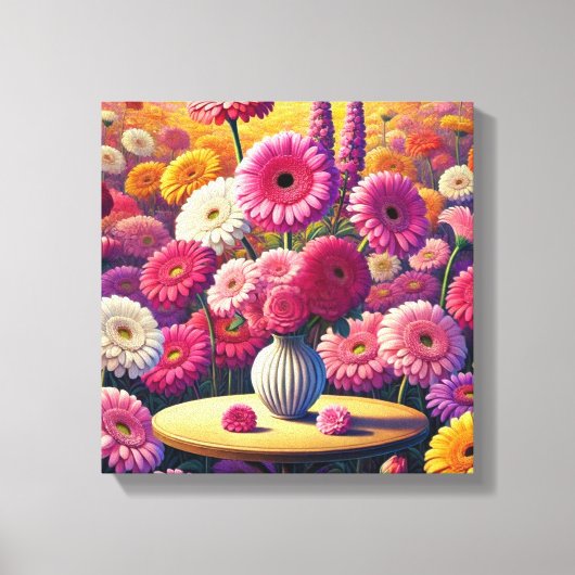 Gerbera Daisy Charm Canvas Afdruk (Voorkant)