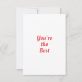 Gerbera Daisy Dank je wel Bedankkaart (Achterkant)