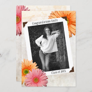 Gerbera Daisy Daughters Foto Afstuderen Kaart