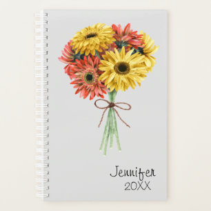 Gerbera Daisy Flower Gepersonaliseerde Aangepast Planner