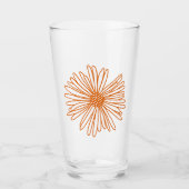 Gerbera Daisy Flower Glas (Voorkant)