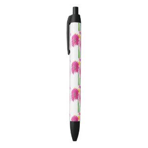 Gerbera Daisy Flowers Zwarte Inkt Pen