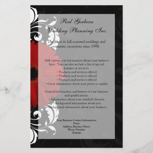 Gerbera Daisy Flyer (Voorkant)