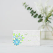 Gerbera Daisy Green witte Place Card voor gelegenh Plaatskaartje (Staand voorkant)