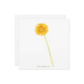 Gerbera daisy kaart (Voorkant / Achterkant in situ)