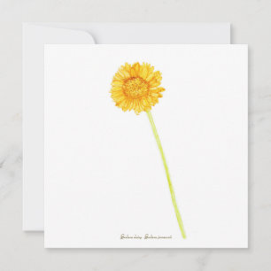 Gerbera daisy kaart