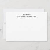 GERBERA DAISY KAART (Achterkant)