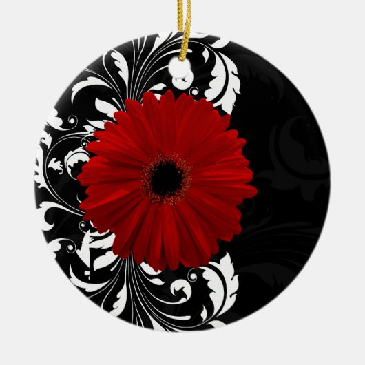 Gerbera Daisy Keramisch Ornament (Voorkant)