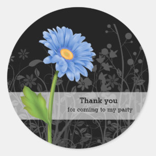 Gerbera Daisy * kies achtergrondkleur Ronde Sticker