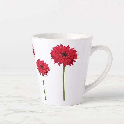 Gerbera Daisy Latte Mok (Rechts)