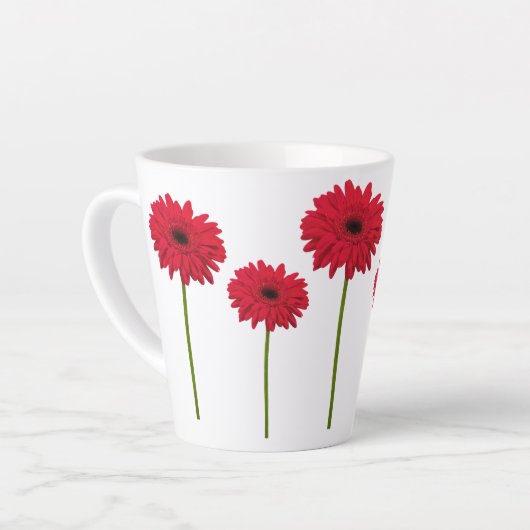 Gerbera Daisy Latte Mug (Angle gauche)