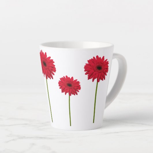 Gerbera Daisy Latte Mug (Angle droit)