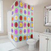 Gerbera Daisy Pattern Douchegordijn (In situ)