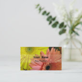Gerbera Daisy Personal Visitekaartje (Staand voorkant)