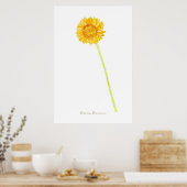 Gerbera daisy Print, Value Poster Paper (Matte) (Cuisine)