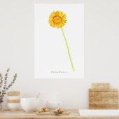 Gerbera daisy Print, Value Poster Paper (Matte) (Cuisine)