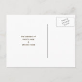 Gerbera Daisy Save The Date Briefkaart (Achterkant)