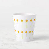 Gerbera daisy Small Latte Mok (Voorkant)