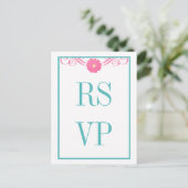 Gerbera Daisy Swirls Réponse Carte Postale (Debout devant)