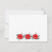 Gerbera Daisy Theme RSVP Kaartje (Achterkant)