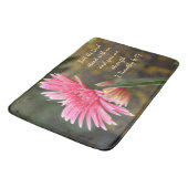 Gerbera Daisy w/Bible Verse Badmat (Gekanteld)