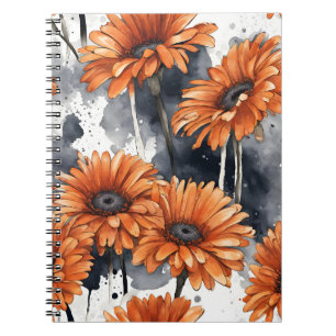 Gerbera Daisy - Waterverf bloemen Notitieboek
