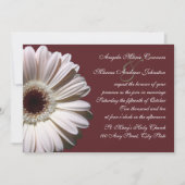 Gerbera Daisy Wedding Kaart (Voorkant)