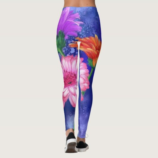Gerbera Deisies Leggings (Achterkant)
