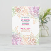 Gerbera Faire-part de mariage (Debout devant)