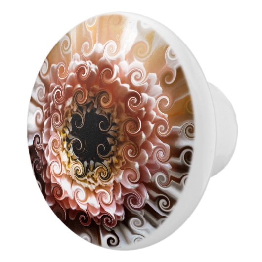 GERBERA FLOWER KERAMISCHE KNOP (Rechts)