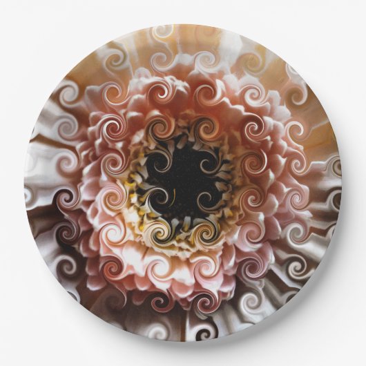 GERBERA FLOWER PAPIEREN BORDJE (Voorkant)