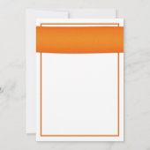 Gerbera jaune avec invitation au ruban orange (Dos)