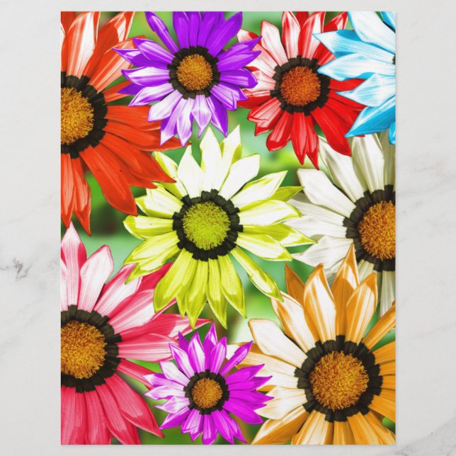 Gerbera kleurige bloem (Voorkant)
