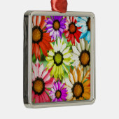 Gerbera kleurige bloem metalen ornament (Rechts)