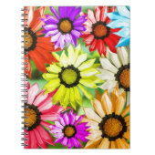 Gerbera kleurige bloemen notitieboek (Voorkant)