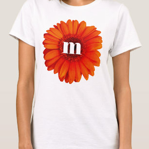 Gerbera Madelief Monogram Initiaal T-shirt