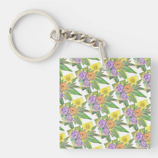 Gerbera Madelief Sleutelhanger (voorkant)