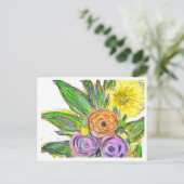 Gerbera Madeliefje Briefkaart (Staand voorkant)