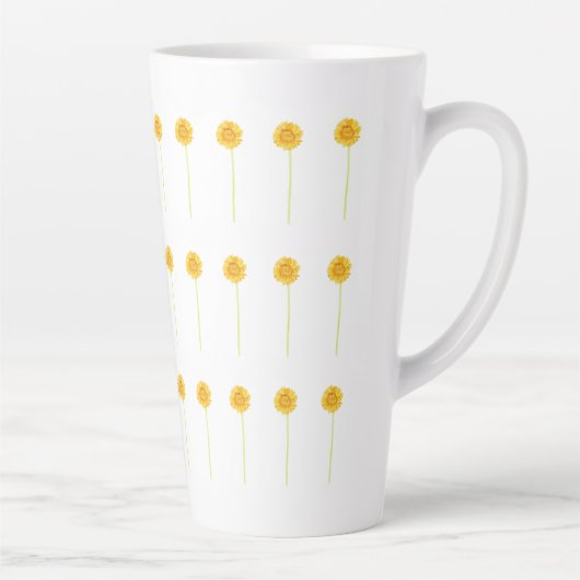 Gerbera marguerite Latte Mug (Droite)
