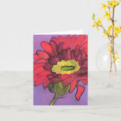 Gerbera Notecard Kaart (Gele Bloem)