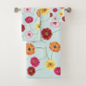 Gerbera,pink,red,orange,yellow  bad handdoek (Insitu)